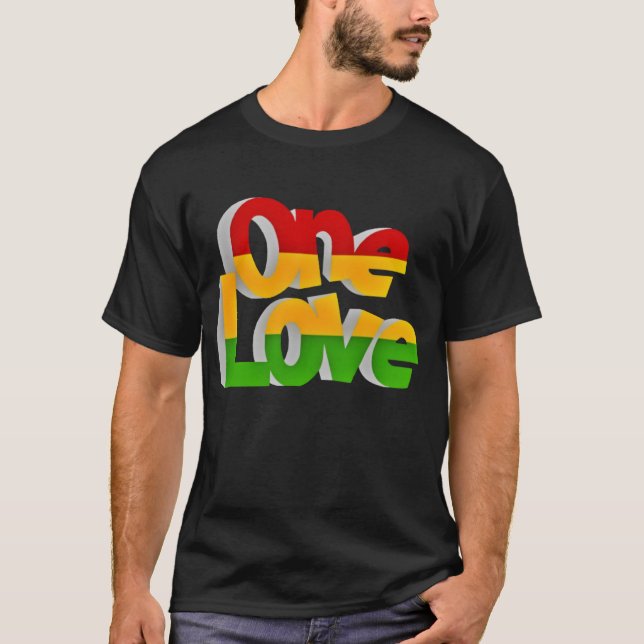 T-Shirt Basique pour Homme "One Love" (Devant)
