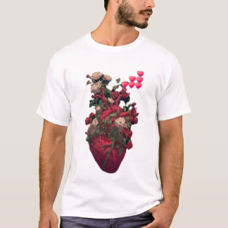 T-shirt basique pour hommes, l'anatomie de l'amour