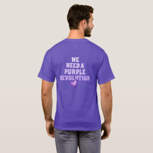 T-shirt basique pour hommes No Kings Purple Revolu