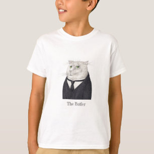 T-shirt basique pour les garçons du CHAT BUTLER