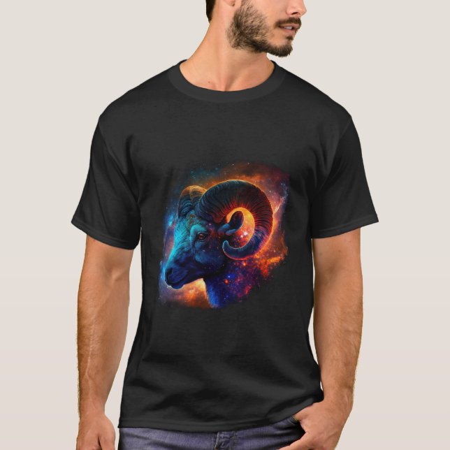 T-shirt basique Signe du zodiaque Bélier (Devant)