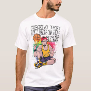 T-shirt Basket Ball Anime Hommes Blanc