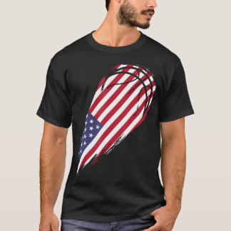 T-shirt Basket-Ball Avec Drapeau Patriotique Usa
