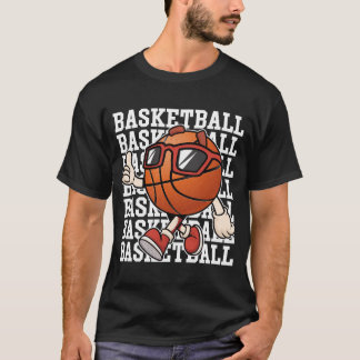 T-shirt Basket-ball avec lunettes de soleil pouces vers le