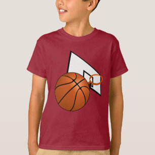 T-shirt Basket-ball avec panier