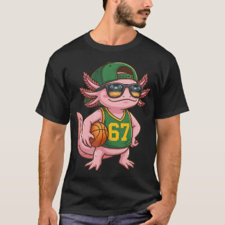 T-shirt Basket-ball Axolotl 67 Slang Gen Alpha Hommes Spor