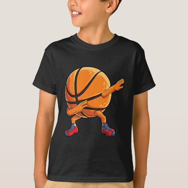T-shirt Basket-ball Ball T Enfants Garçons Dab Dance Cadea (Devant)