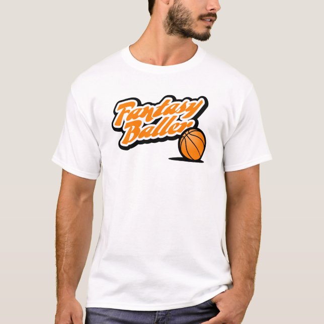 T-shirt Basket-ball Baller d'imaginaire (Devant)