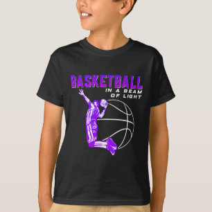 T-shirt Basket-ball dans un rayon de lumière