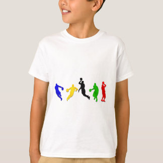 T-shirt Basket-ball de cercles de joueurs de basket