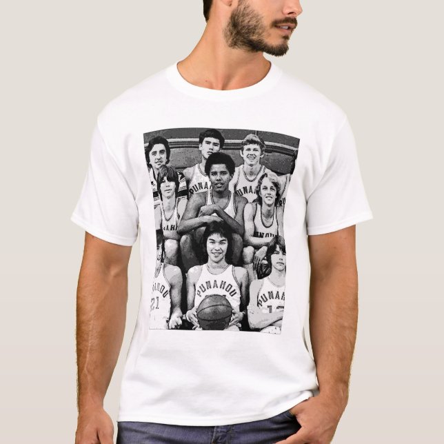 T-shirt Basket-ball de lycée d'Obama (Devant)