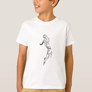 T-shirt Basket-ball de tir de fille