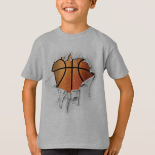 T-shirt Basket-ball déchiré