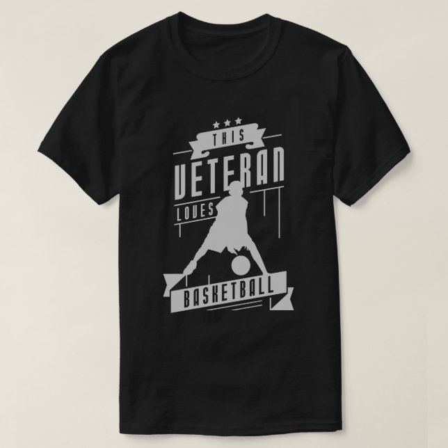 T-shirt Basket-ball des anciens combattants (Design devant)