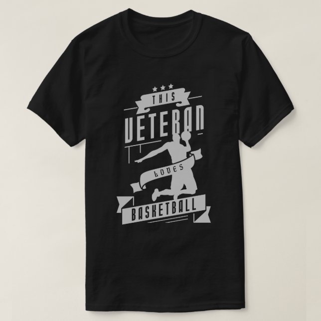 T-shirt Basket-ball des anciens combattants (Design devant)