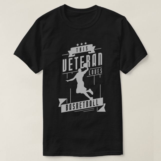 T-shirt Basket-ball des anciens combattants (Design devant)