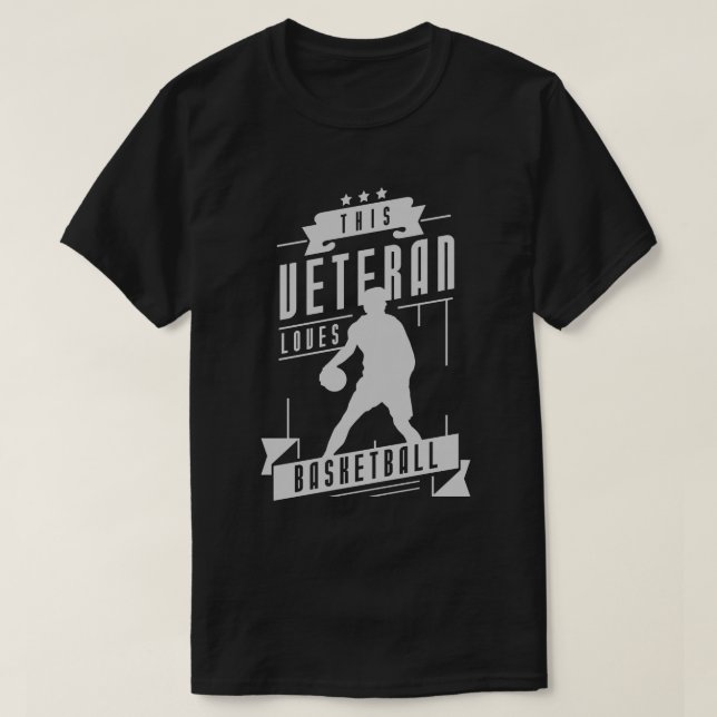 T-shirt Basket-ball des anciens combattants (Design devant)