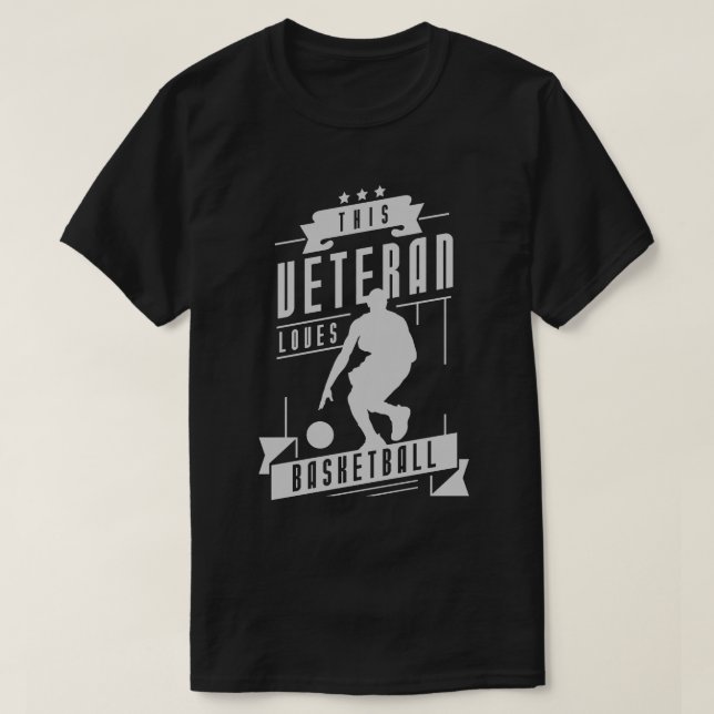 T-shirt Basket-ball des anciens combattants (Design devant)