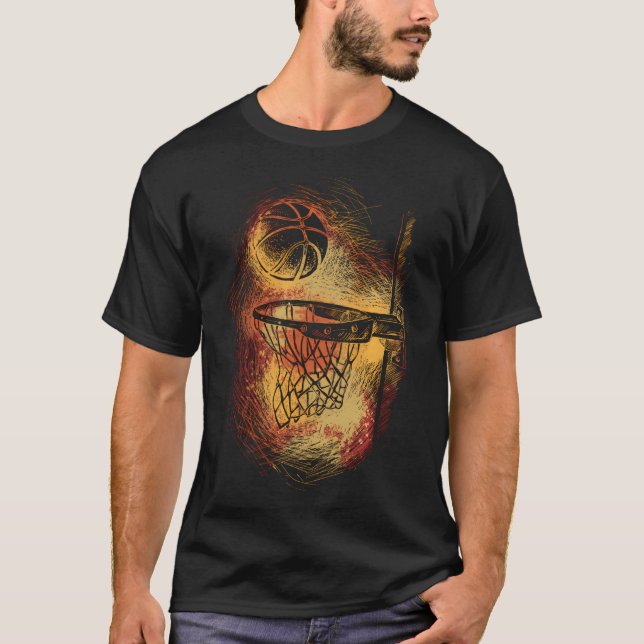 T-shirt Basket-ball Design Jersey Kids Cadeau Basket-ball (Devant)