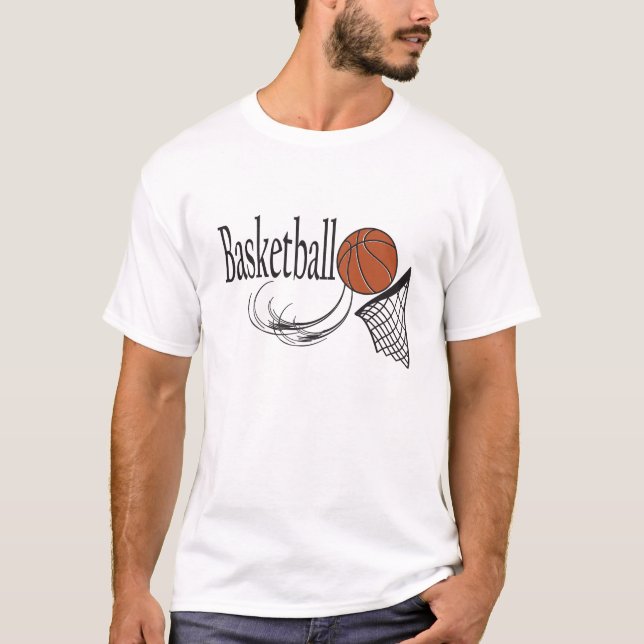 T-shirt Basket-ball et cerceau (Devant)