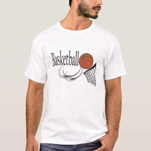 T-shirt Basket-ball et cercle