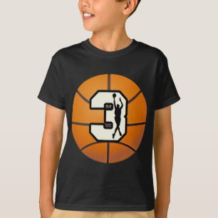 T-shirt Basket-ball et joueur du numéro 3