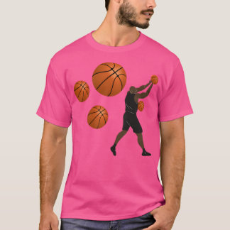 T-shirt Basket-ball géométrique Forme Basse Poly