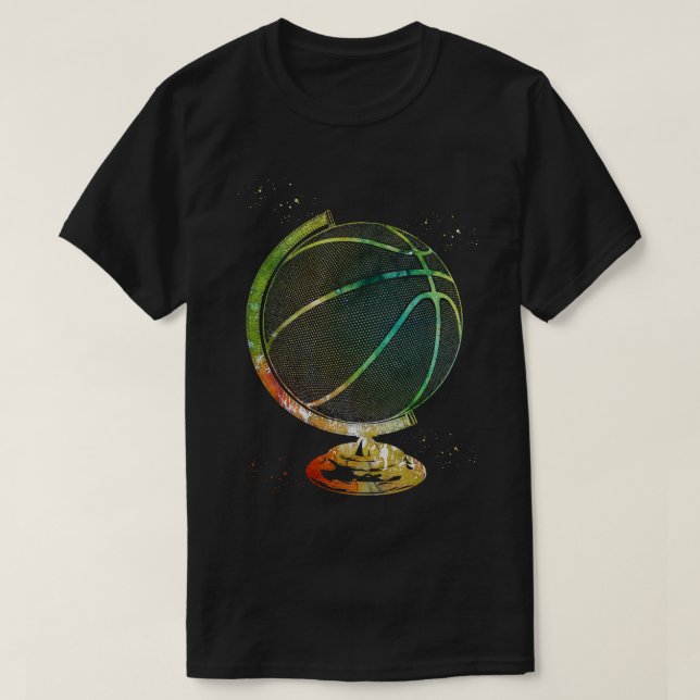 T-shirt Basket-ball Globe 2 (Design devant)