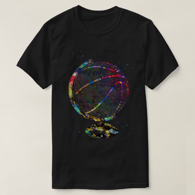 T-shirt Basket-ball Globe 3 (Design devant)
