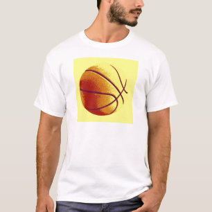 T-shirt Basket-ball Jaune Orange