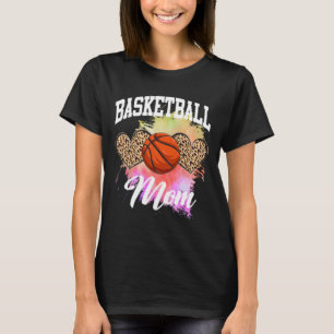 T-shirt Basket-ball Leopard Heart teinture de teinture Bas