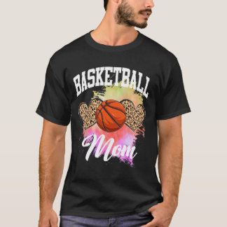 T-shirt Basket-ball Leopard Heart teinture de teinture Bas