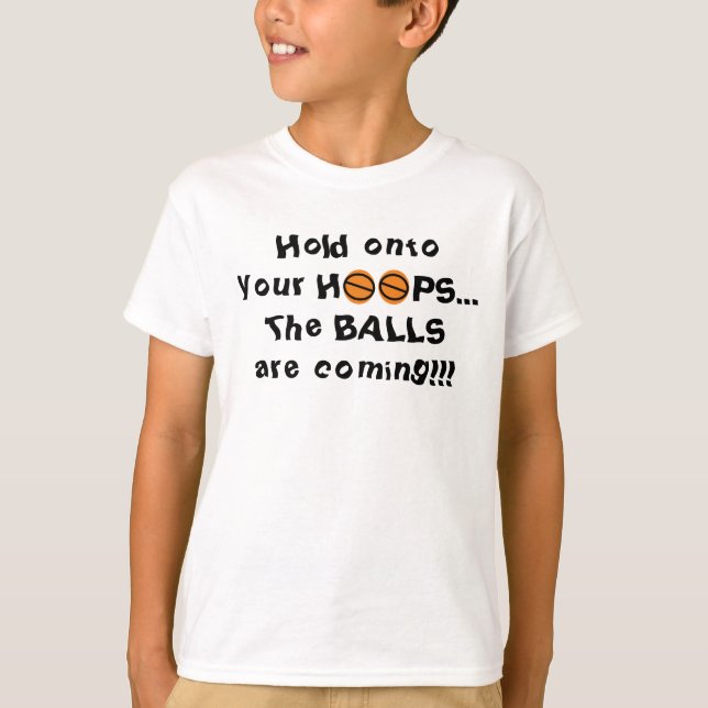 T-shirt Basket-Ball Maintenez-Le Sur Vos Trous (Devant)