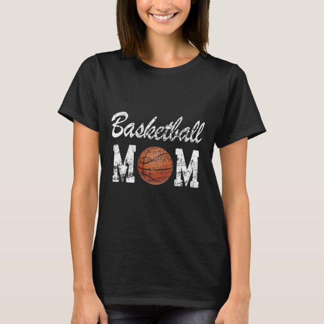 T-shirt Basket-ball Maman Mignonne Novelité Perdue (Devant)
