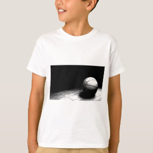 T-shirt Basket-ball noir blanc
