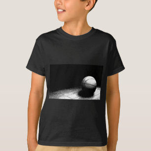 T-shirt Basket-ball noir blanc
