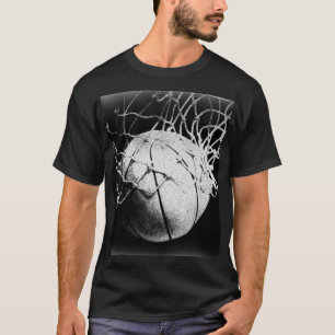 T-shirt Basket-ball noir et blanc