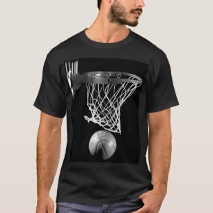 T-shirt Basket-ball noir et blanc