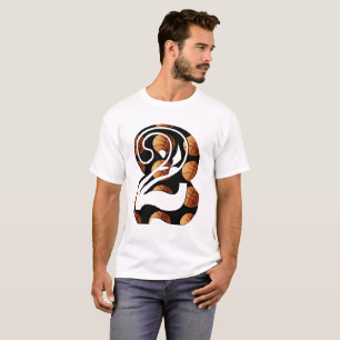 T-shirt Basket-ball numéro deux, logo,