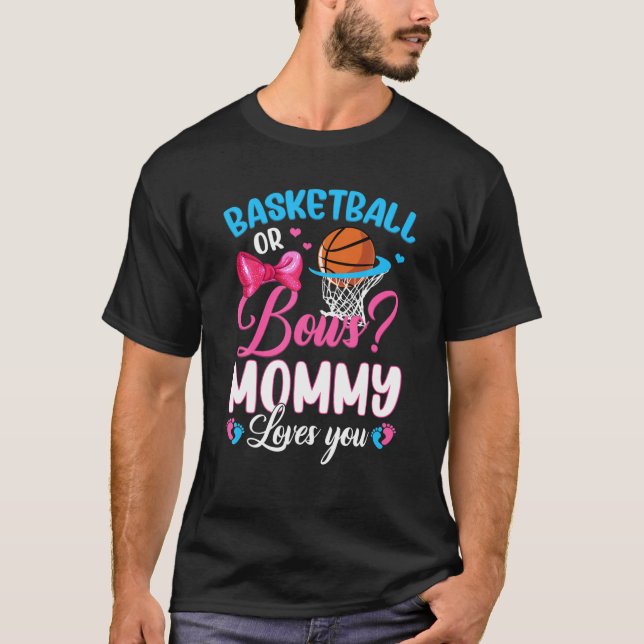 T-shirt Basket-Ball Ou Bows Maman Vous Aime Genre Bébé Rev (Devant)