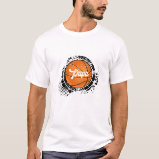 T-shirt Basket-ball Papa Vintage Basket-ball Famille Corre