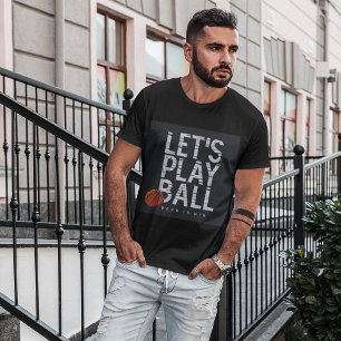 T-shirt Basket-ball permet de jouer Ball Né pour gagner de