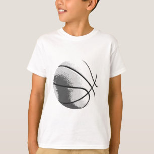 T-shirt Basket-ball pop art noir blanc gris tendance