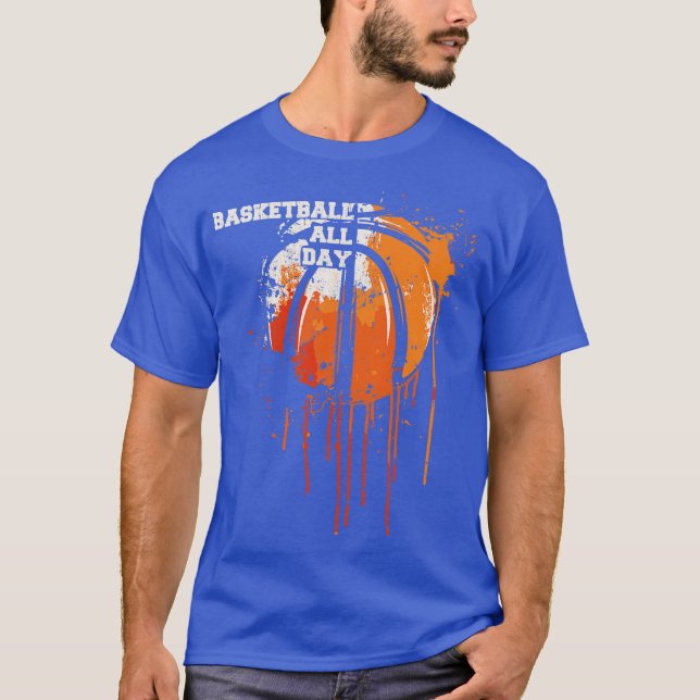 T-shirt Basket-ball toute la journée (Devant)