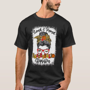 T-shirt Basket-Basket Fort Et Fier Stepsoeur Messy Bun Ble