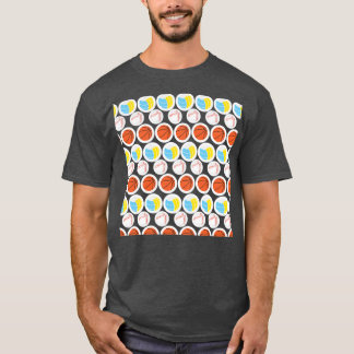 T-shirt Basket de baseball de volleyball Basket de sport B