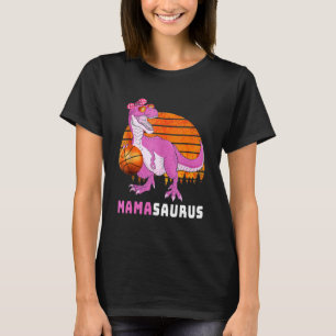T-shirt Basket Mamasaurus Dinosaur Fête des Mères Amour M