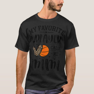 T-shirt Basket Mon Joueur Favori M'Appelle Mimi Coeur