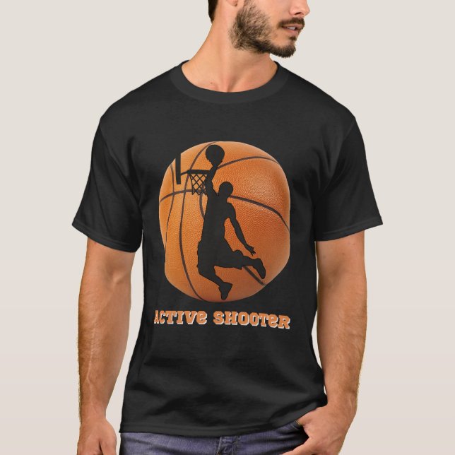 T-shirt Basketball Active Shooter Player Hoops (Devant)
