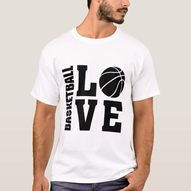 T-shirt Basketball Amour, Basketball (Devant)